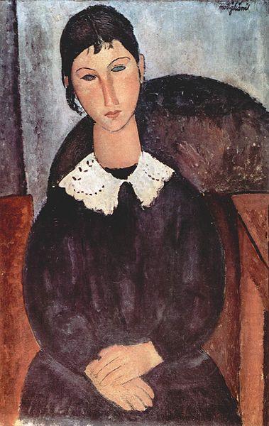 Amedeo Modigliani Elvira mit weissem Kragen china oil painting image